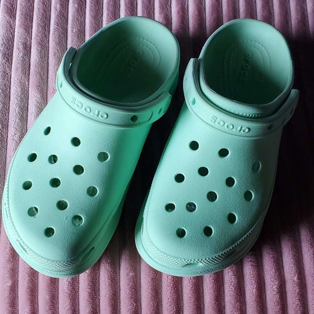 Crocs platform shoes